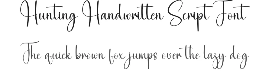 Hunting Handwritten Script Font by creativeletter — Script Handwritten Font