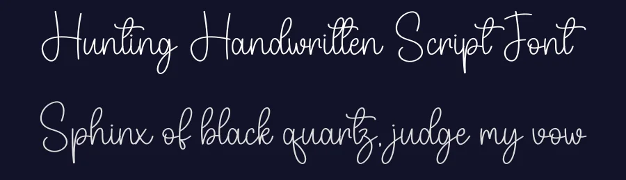 Hunting Handwritten Script Font by creativeletter — Script Handwritten Font — thumbnail 2