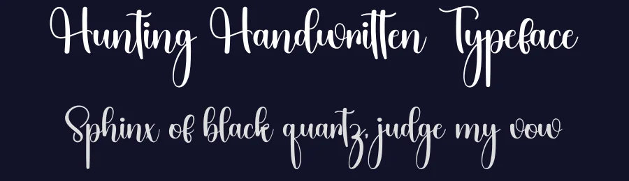 Hunting Handwritten Typeface by inermediaSTUDIO — Script Handwritten Font — thumbnail 2