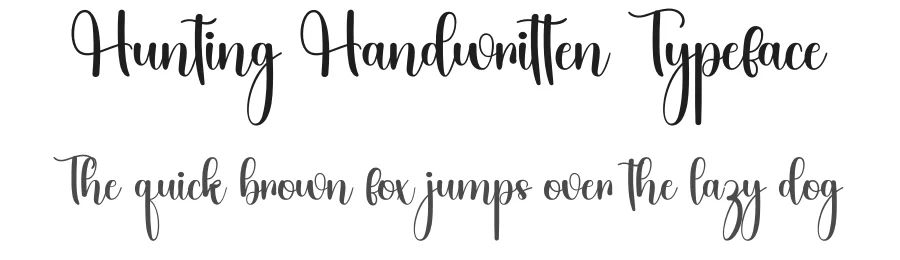 Hunting Handwritten Typeface by inermediaSTUDIO — Script Handwritten Font