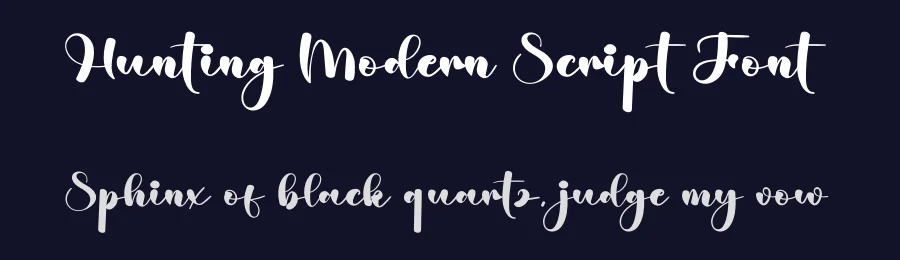 Hunting Modern Script Font by creativeletter — Script Handwritten Font — thumbnail 2