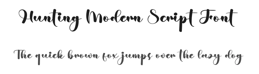 Hunting Modern Script Font by creativeletter — Script Handwritten Font