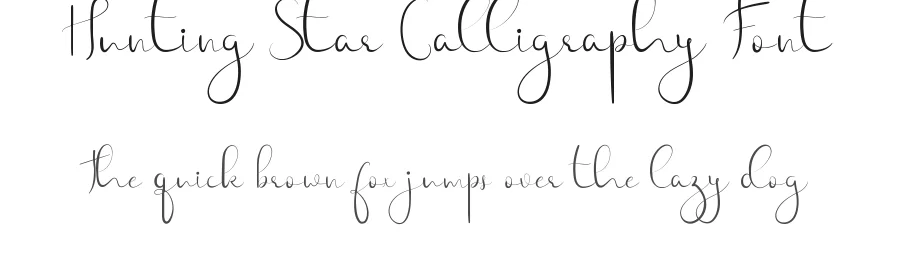 Hunting Star Calligraphy Font by edricstudio — Script Handwritten Font