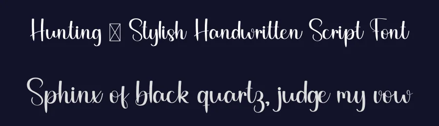 Hunting – Stylish Handwritten Script Font by freshtypeink — Script Handwritten Font — thumbnail 2
