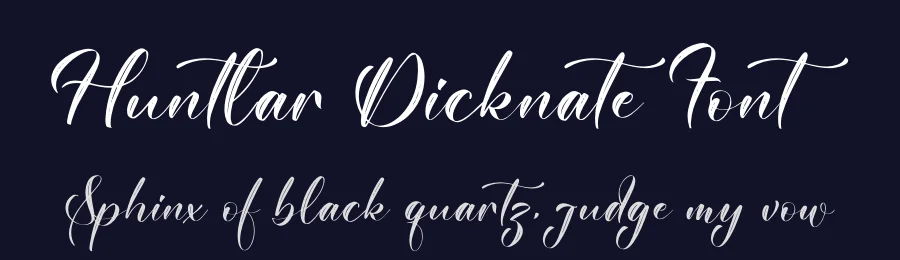 Huntlar Dicknate Font by letterfabric — Script Handwritten Font — thumbnail 2