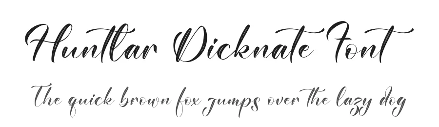 Huntlar Dicknate Font by letterfabric — Script Handwritten Font