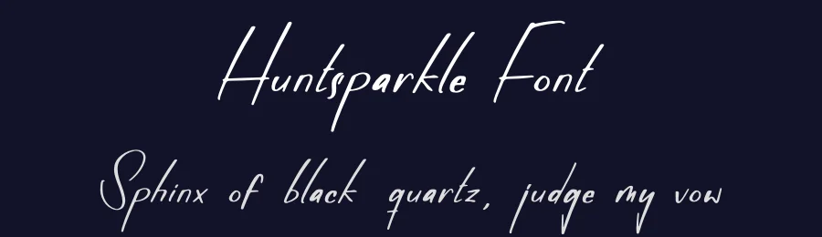 Huntsparkle Font by letterfabric — Script Handwritten Font — thumbnail 2