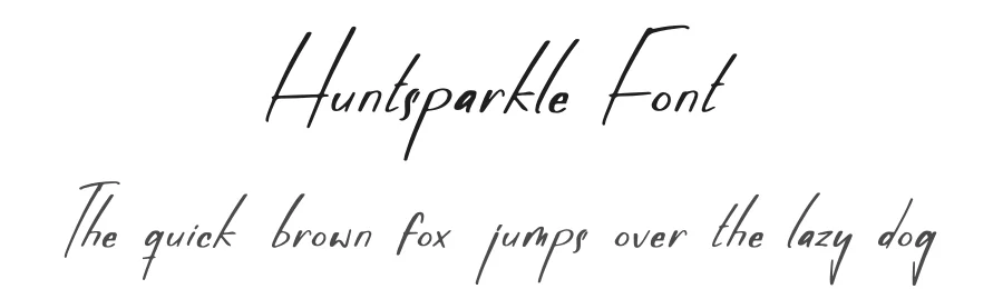 Huntsparkle Font by letterfabric — Script Handwritten Font