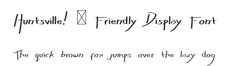 Huntsville! – Friendly Display Font by jetsmax — Script Handwritten Font