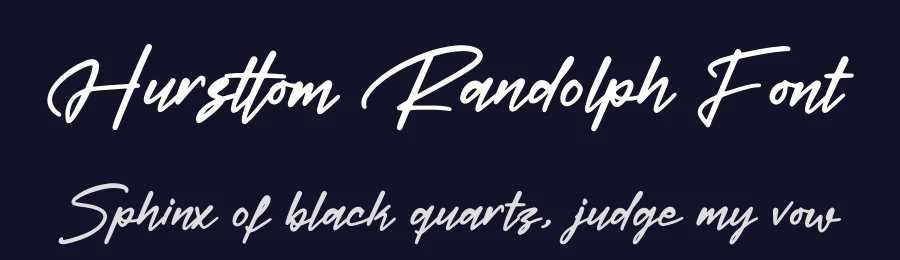 Hursttom Randolph Font by glorytype — Script Handwritten Font — thumbnail 2