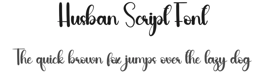 Husban Script Font by andikastudio — Script Handwritten Font