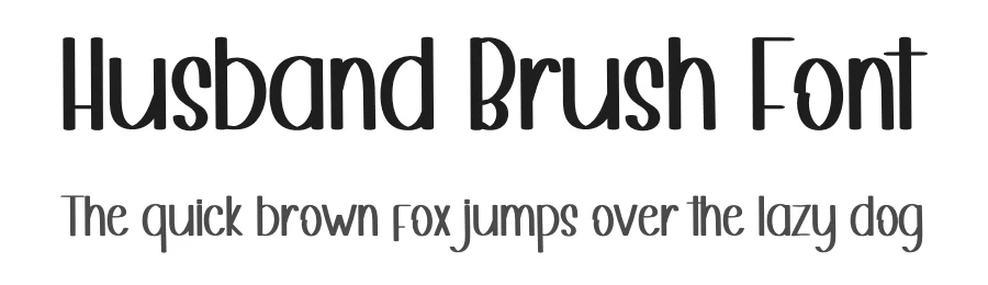 Husband Brush Font by inermediaSTUDIO — Display Font