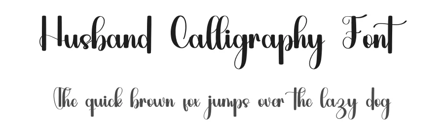 Husband Calligraphy Font by inermediaSTUDIO — Script Handwritten Font
