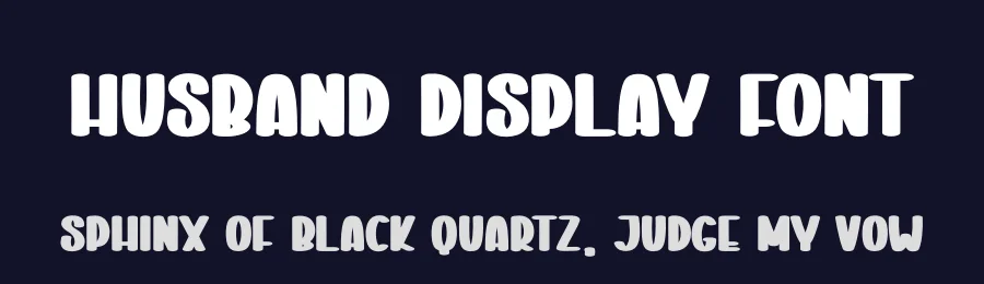 Husband Display Font by andikastudio — Display Font — thumbnail 2