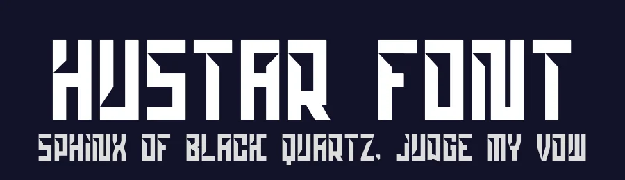 Hustar Font by hayoyuka8 — Display Font — thumbnail 2