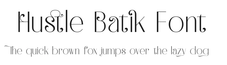 Hustle Batik Font by timelesstype.co — Display Font