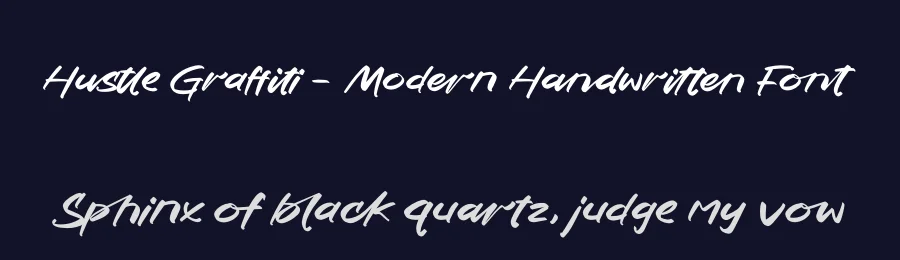 Hustle Graffiti – Modern Handwritten Font by stylishtype.co — Script Handwritten Font — thumbnail 2