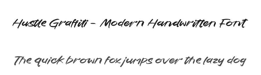 Hustle Graffiti – Modern Handwritten Font by stylishtype.co — Script Handwritten Font