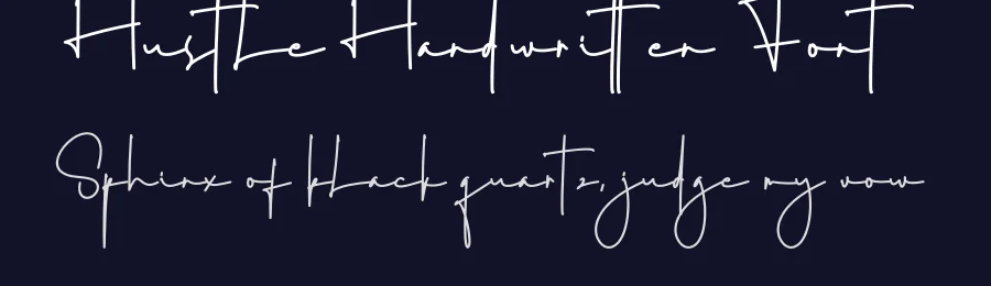 Hustle Handwritten Font by creativeletter — Script Handwritten Font — thumbnail 2