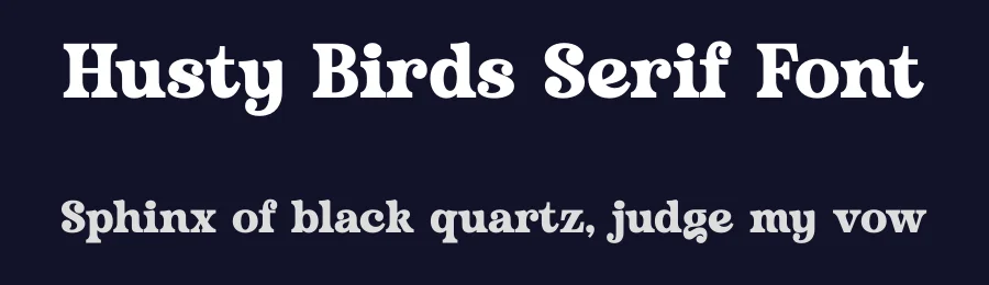 Husty Birds Serif Font by timelesstype.co — Serif Font — thumbnail 2