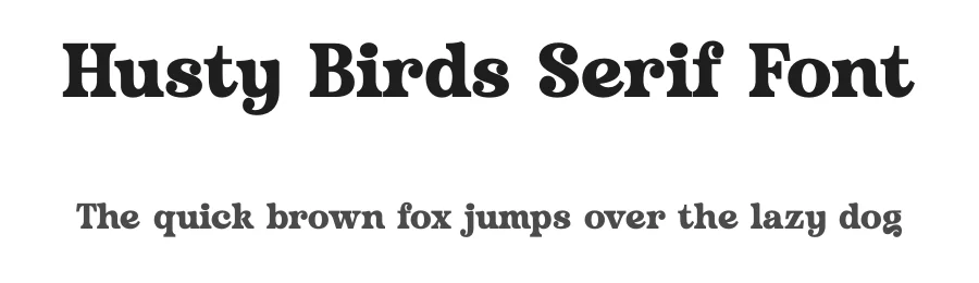 Husty Birds Serif Font by timelesstype.co — Serif Font