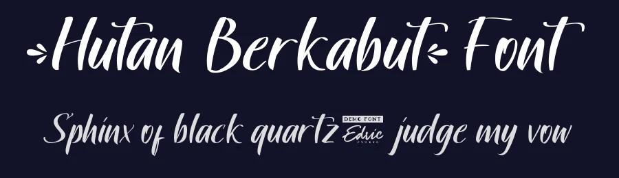 Hutan Berkabut Font by edricstudio — Script Handwritten Font — thumbnail 2