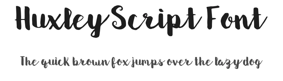 Huxley Script Font by Hamilton — Script Handwritten Font
