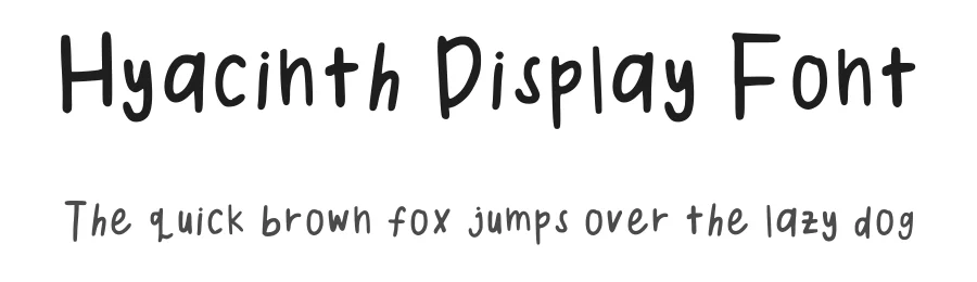 Hyacinth Display Font by shlvss — Script Handwritten Font