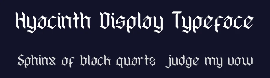 Hyacinth Display Typeface by Dharmas Studio — Blackletter Font — thumbnail 2
