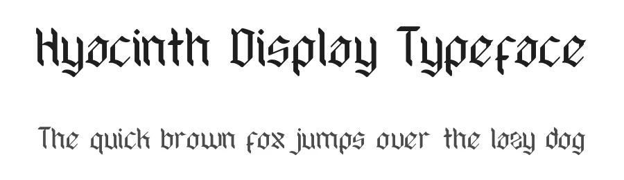 Hyacinth Display Typeface by Dharmas Studio — Blackletter Font