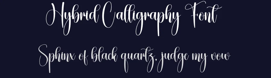 Hybrid Calligraphy Font by creativeletter — Script Handwritten Font — thumbnail 2