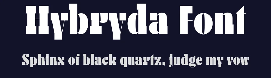 Hybryda Font by Laïc: Type Foundry — Display Font — thumbnail 2
