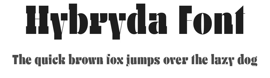 Hybryda Font by Laïc: Type Foundry — Display Font