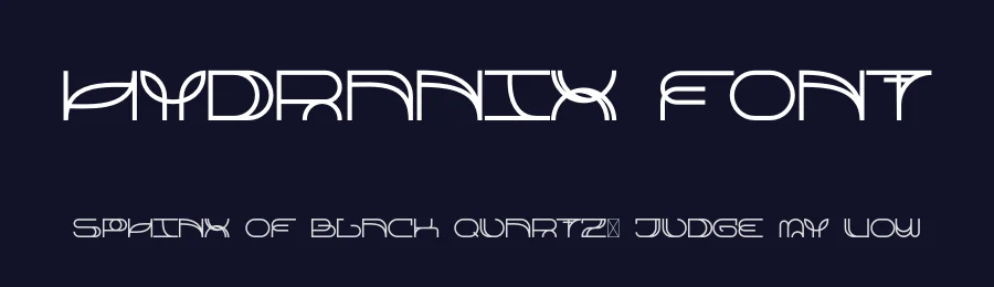Hydranix Font by Bartlomiej Pluta — Display Font — thumbnail 2