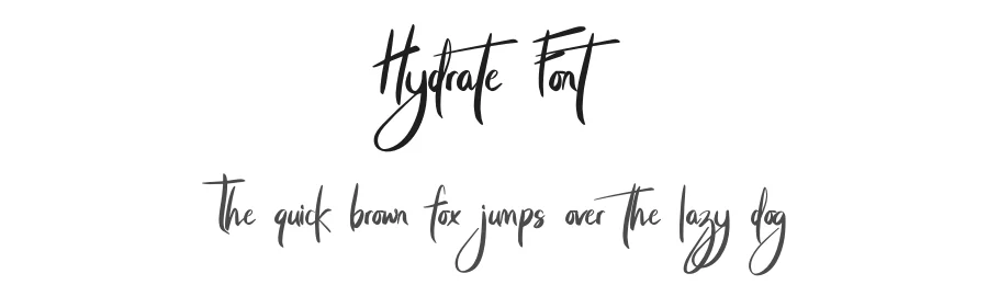 Hydrate Font by khalwastudio — Script Handwritten Font