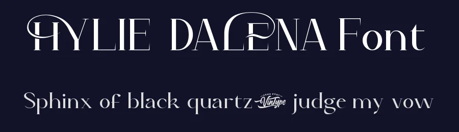 Hylie Dalena Font by VinType — Display Font — thumbnail 2