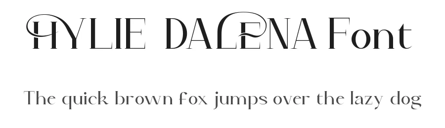 Hylie Dalena Font by VinType — Display Font