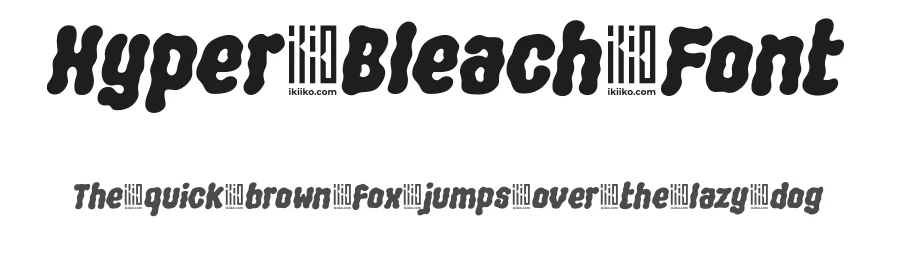 Hyper Bleach Font by ikiiko type — Decorative Font