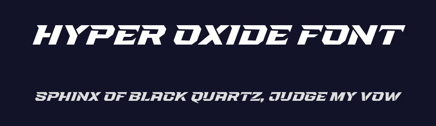 Hyper Oxide Font by afkaristudio — Display Font — thumbnail 2