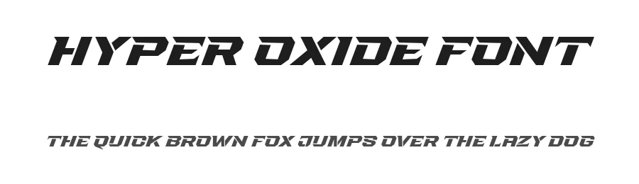 Hyper Oxide Font by afkaristudio — Display Font