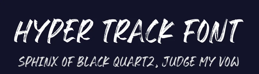 Hyper Track Font by Timur type — Decorative Font — thumbnail 2