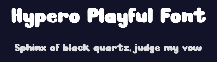 Hypero Playful Font by Tokokoo — Display Font — thumbnail 2