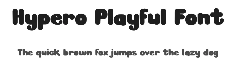 Hypero Playful Font by Tokokoo — Display Font