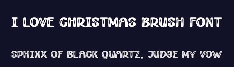 I Love Christmas Brush Font by andikastudio — Display Font — thumbnail 2