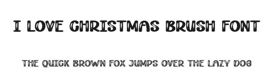 I Love Christmas Brush Font by andikastudio — Display Font