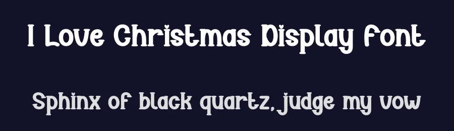 I Love Christmas Display Font by creativeletter — Display Font — thumbnail 2