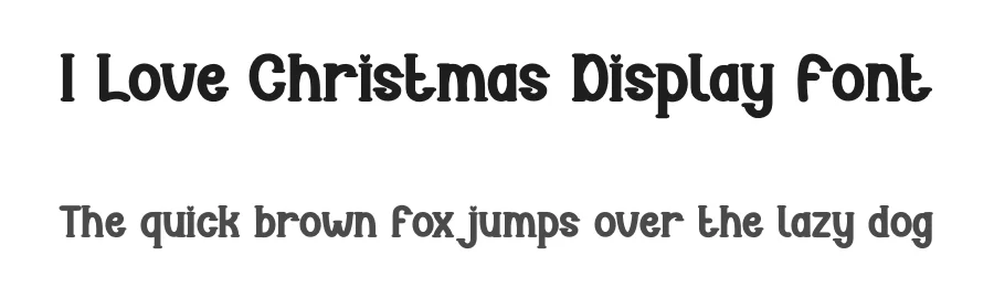 I Love Christmas Display Font by creativeletter — Display Font