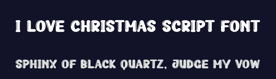 I Love Christmas Script Font by creativeletter — Display Font — thumbnail 2