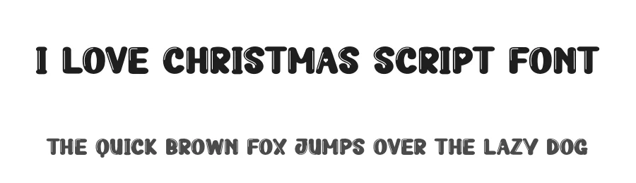 I Love Christmas Script Font by creativeletter — Display Font