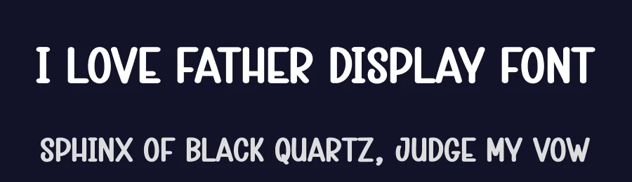 I Love Father Display Font by creativeletter — Display Font — thumbnail 2